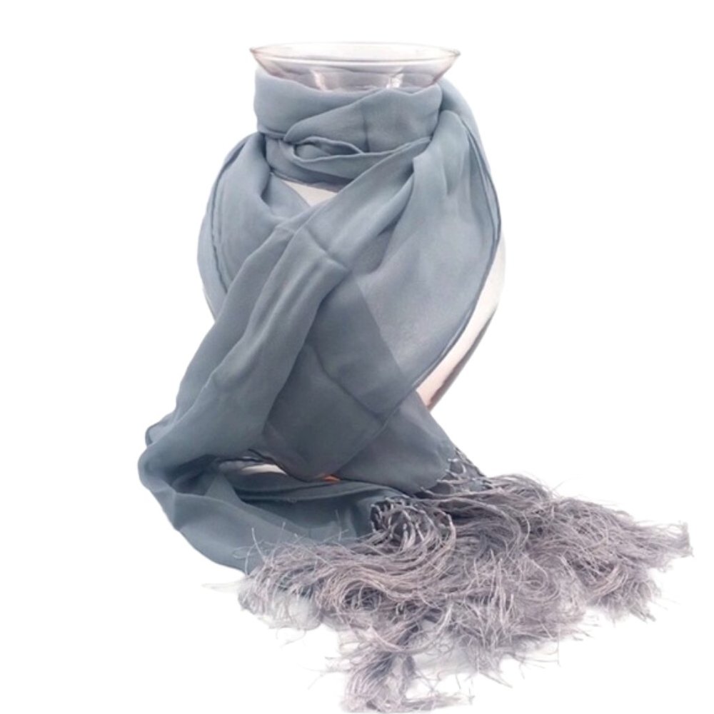 Blue-Grayish🧣 Evening Scarf/Shawl